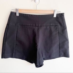 Zara Trafaluc Black High Waist Shorts Sz M